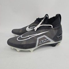 Nike Alpha Menace Elite 3 Football Cleats Mens Size 16 WIDE Black Iron Grey NEW