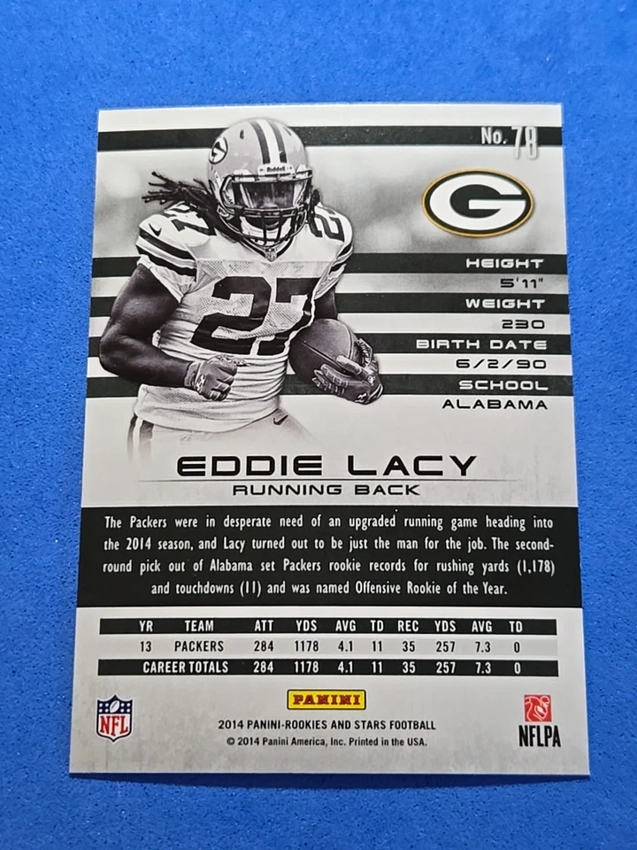 2014 Eddie Lacy Panini Rookies & Stars #78 - Image 2 of 2