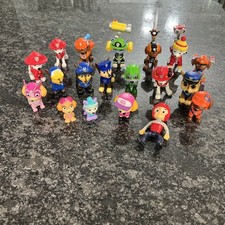 Lot Of 19 PAW PATROL The Mighty Movie, Mighty Pups Chase Skye Rocky Figures