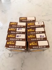 Vintage KERR Regular Mouth Mason Canning Lids 9 Boxes 107 Lids Made in USA NOS