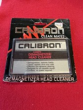 Vintage NEW Calibron Cassette Head Cleaner/Demagnetizer Tape Sealed
