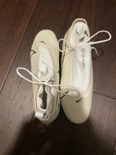 Nike Vapor Edge Pro 360 2 Silver White Football Cleats, Size 10.5