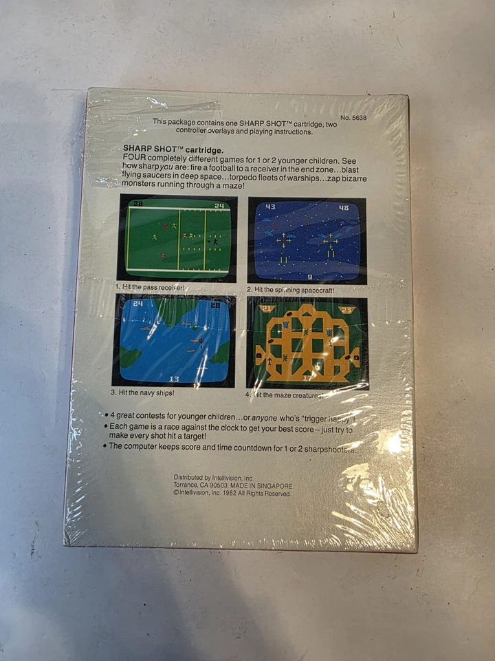 Intellivision Sharp Shot Brand New Factory Sealed, Slight Tear In Seal - Image 2 of 4