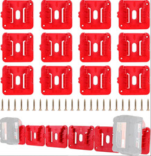 12 Pack Battery Holder for Milwaukee M18 18V Battery Mounts Dock Holder Fit F...