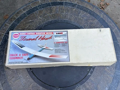 Vintage Cox Thermal Hawk R/C Duration Airplane Model Kit 1994 USA 7050  NOB