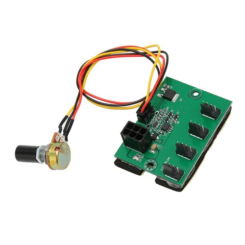 PC Fan Speed Controller DC 12V PWM 4 Way 11.8in Cable Easy Installation PC Ch CB - Afbeelding 14 van 22