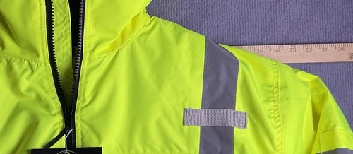 RADWEAR high visibility bomber jacket weatherproof with hood Size XL READ DESCRI image 4