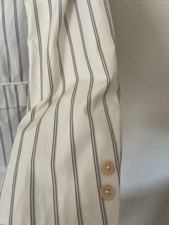 Blazer Original Penguin by Munsingwear Talla XL Crema Marrón Y Azul Rayas Foto 4 de 4