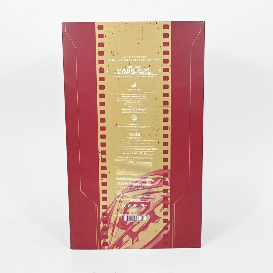 Hot Toys MMS489 D25 Iron Man Mark 46 Concept Art Diecast 1/6 Figura Marvel 10th - Imagen 3 de 4