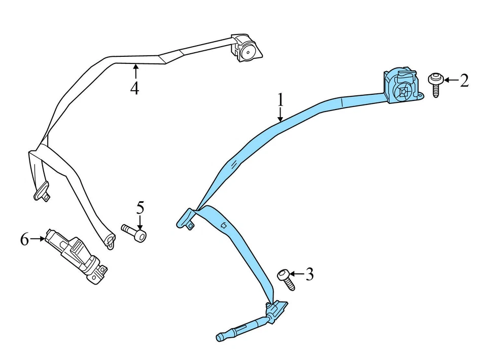 Mercedes-Benz Maybach S560 2018-2019 - cinturón de seguridad delantero izquierdo retractor Foto 2 de 4