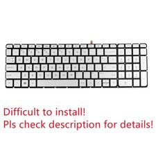 Original for HP Envy 17t-n100 17t-n000 CTO US Backlit Silver Keyboard