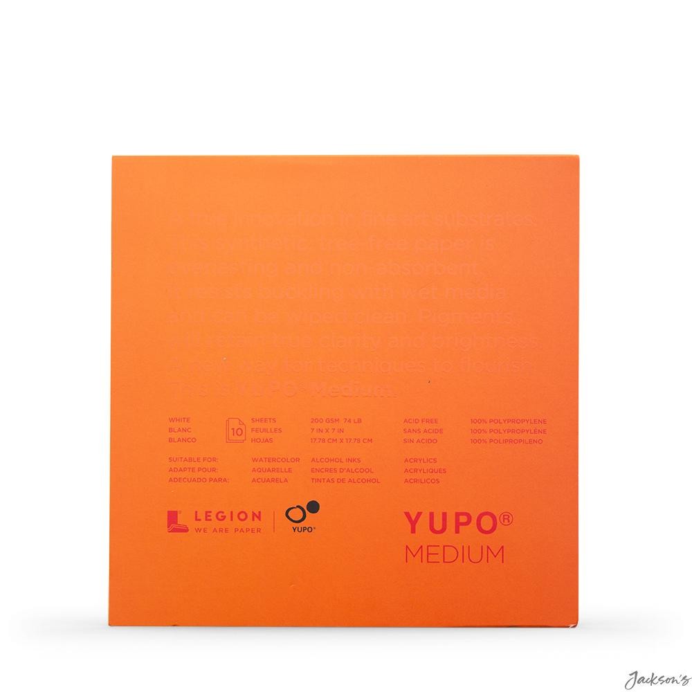 Yupo : Medium Watercolour Paper Pad : 74lb (200gsm) : 7x7in (Apx.18x18cm) : 1...