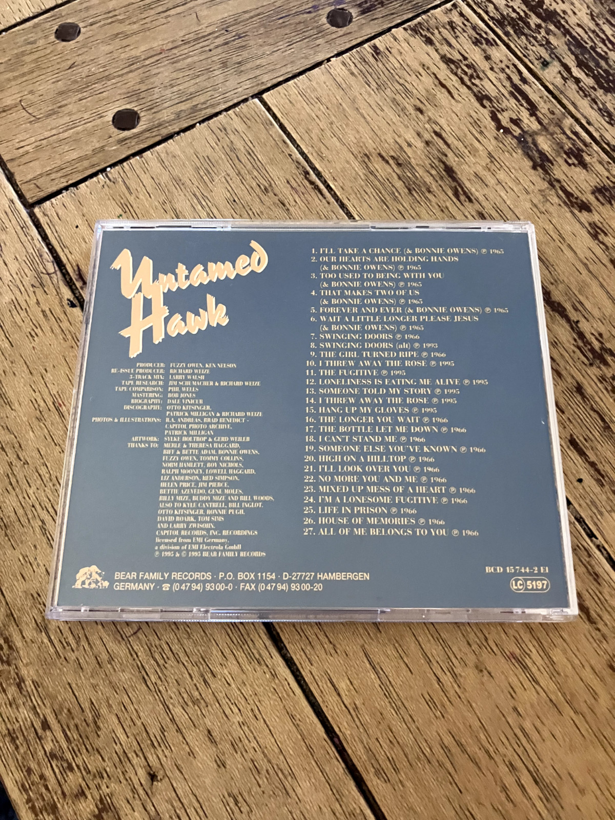 Untamed Hawk: The Early Recordings of Merle Haggard (5 CD Box Set) Bear Family