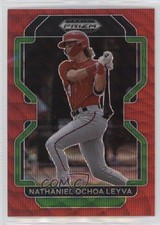 2022 Panini Prizm Draft Picks Red Wave Prizm Nathaniel Ochoa Leyva #PDP171 1u6