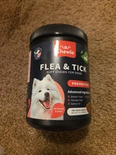 Chewia Dog Flea & Tick Prevention Treatment Chews Natural Control for Dogs 180ct