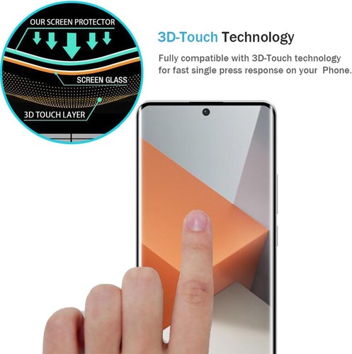 Pour Xiaomi Poco X7 Verre Trempé Protection d'écran Intégrale Courbe Protection RÉSISTANTE - Photo 5 sur 12