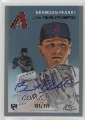 2023 Chrome Platinum Anniversary Refractor Brandon Pfaadt Rookie Auto RC 1n8a