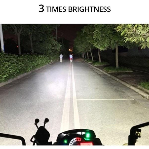 Motorrad Wasserdichte 6500K 8 Leds Dual Zusatzscheinwerfer Nebellicht 12W-image