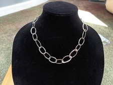 Silpada Hammered Sterling Silver 925 Oval Link Necklace