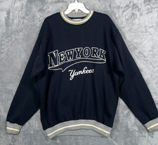 Vintage Adidas New York Yankees Sweatshirt Mens Large Navy Blue VTG 90s Crewneck