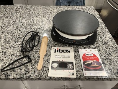 Tibos Krampouz Electric Crepe Maker La Crepiere Made In France 12.5'' Tested Work