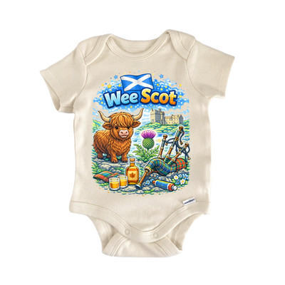 Wee Scot Scotland Newborn Baby Onesie  Bodysuit