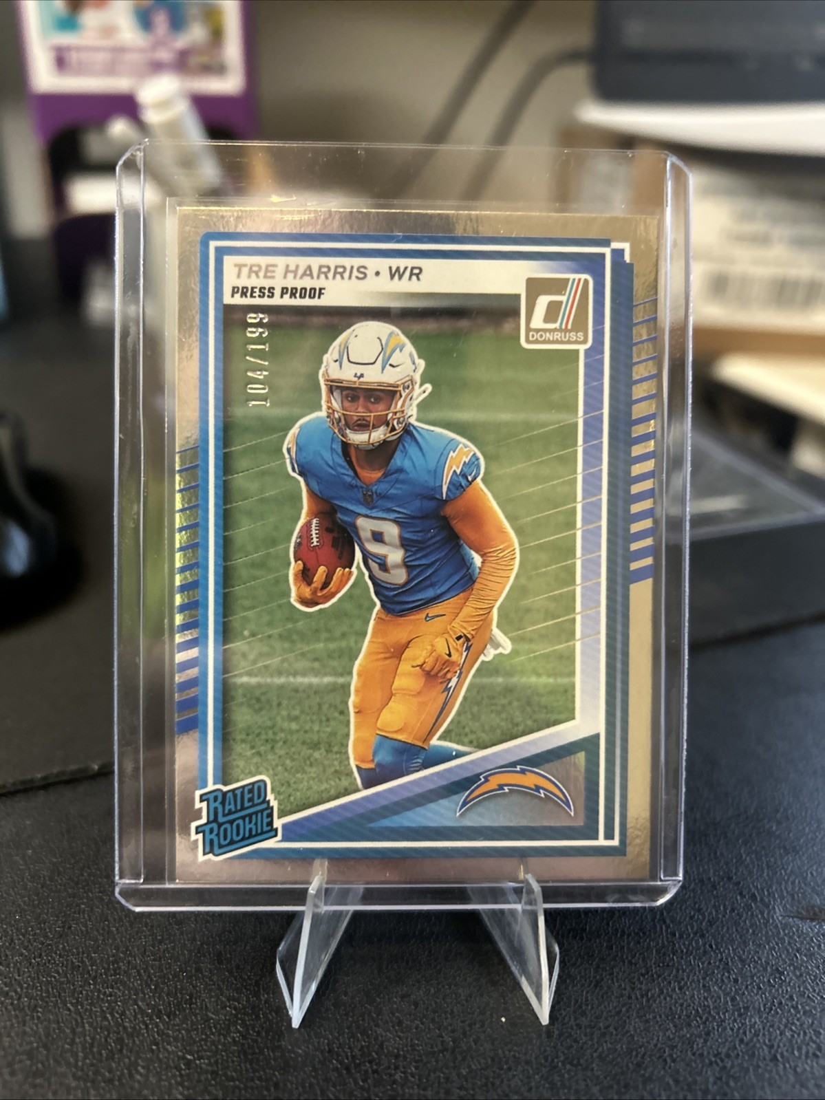 2025 Panini Donruss #329 Tre Harris Silver Press Proof 100/199