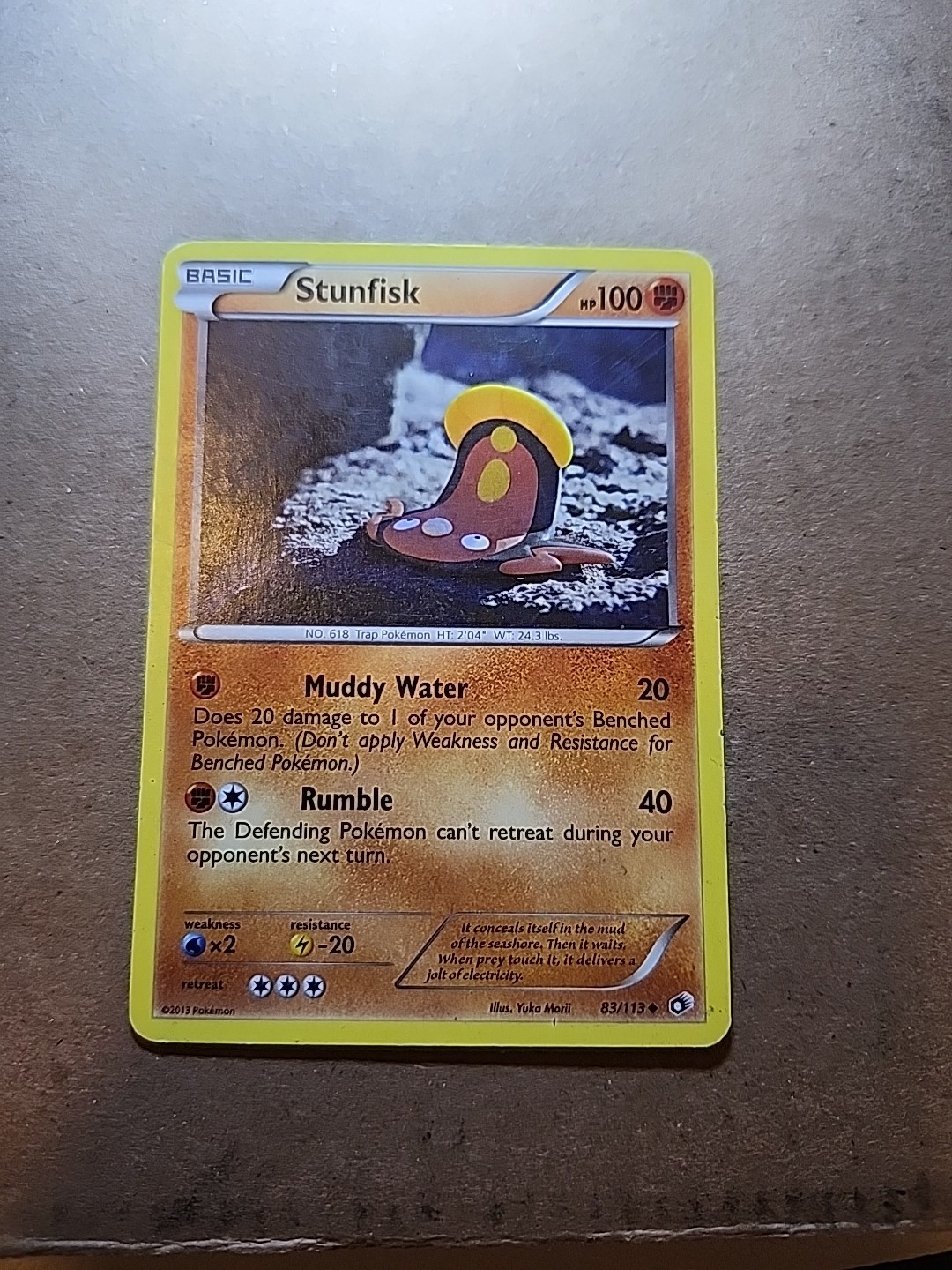 Stunfisk 83/113 Legendary Treasures Regular