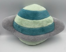 Parent's Choice Plush Toddler Pillow Planet Saturn Plush Sleep Toy Green  Gray