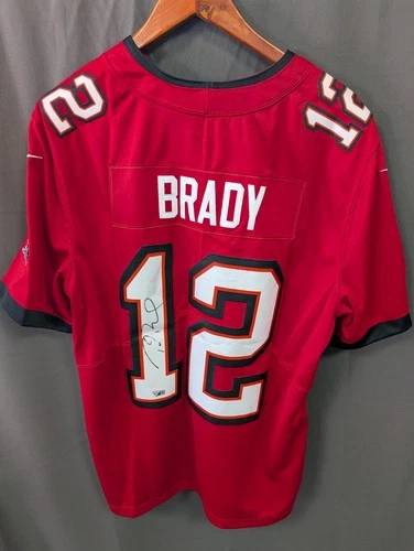 Tom Brady Signed Tampa Bay Buccaneers Football Jersey AUTO Fanatics COA Sz XL