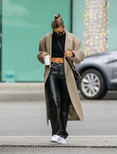 Women's Premium Soft Lambskin Leather Pants Slim Fit Black Biker Pant