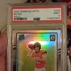 Panini 2024 Donruss Optic Rated Rookie Holo Prizm Bo Nix #209 PSA 9