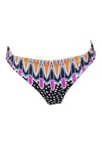 Bar III Black Multi Magic Touch Bikini Bottom Size M