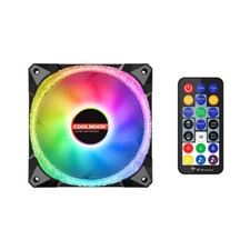 1/3 x ARGB 120mm LED Magic Diamond AS2 Case Fan w/Remote Control 12cm Music Mode