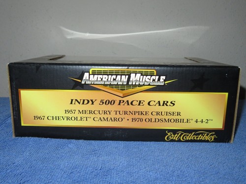 INDY 500 PACE CARS 1957 MERCURY, 1967 CAMARO, 1970 OLDSMOBILE 442 1:43 ERTL - Picture 5 of 5