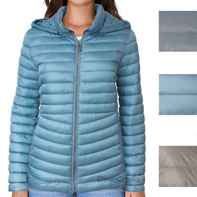 Giubbotto Giubbino Piumino Donna 100 Grammi Cappuccio Estivo