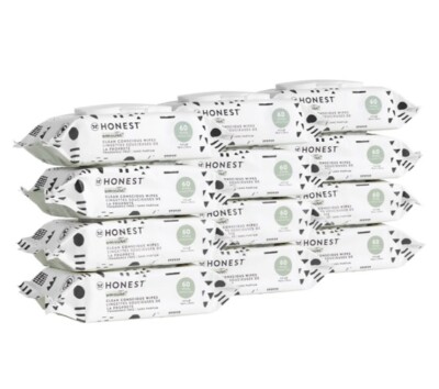 The Honest Company Clean Baby Wipes Fragrance Free, 240-count
