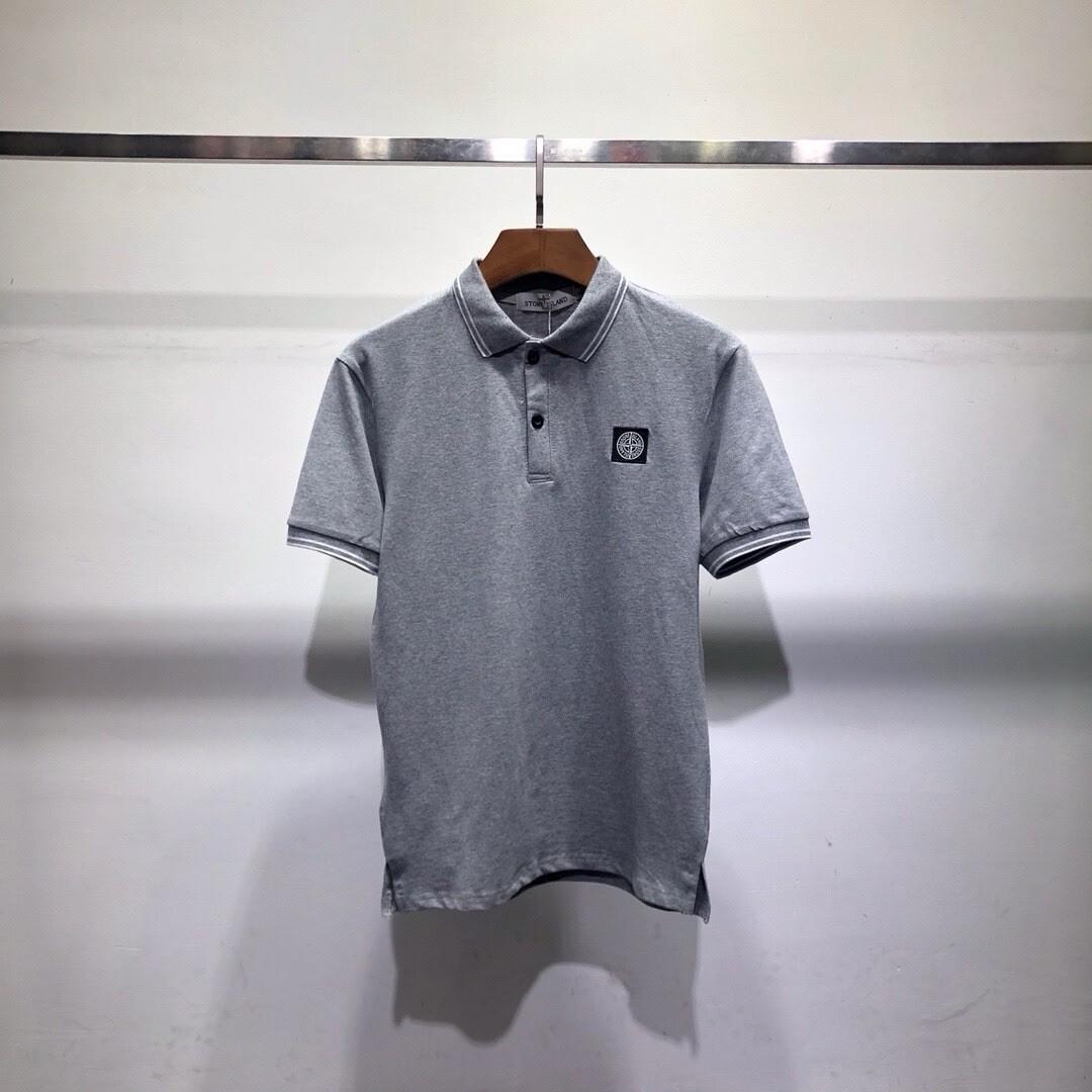 Polo Stone Island Gris