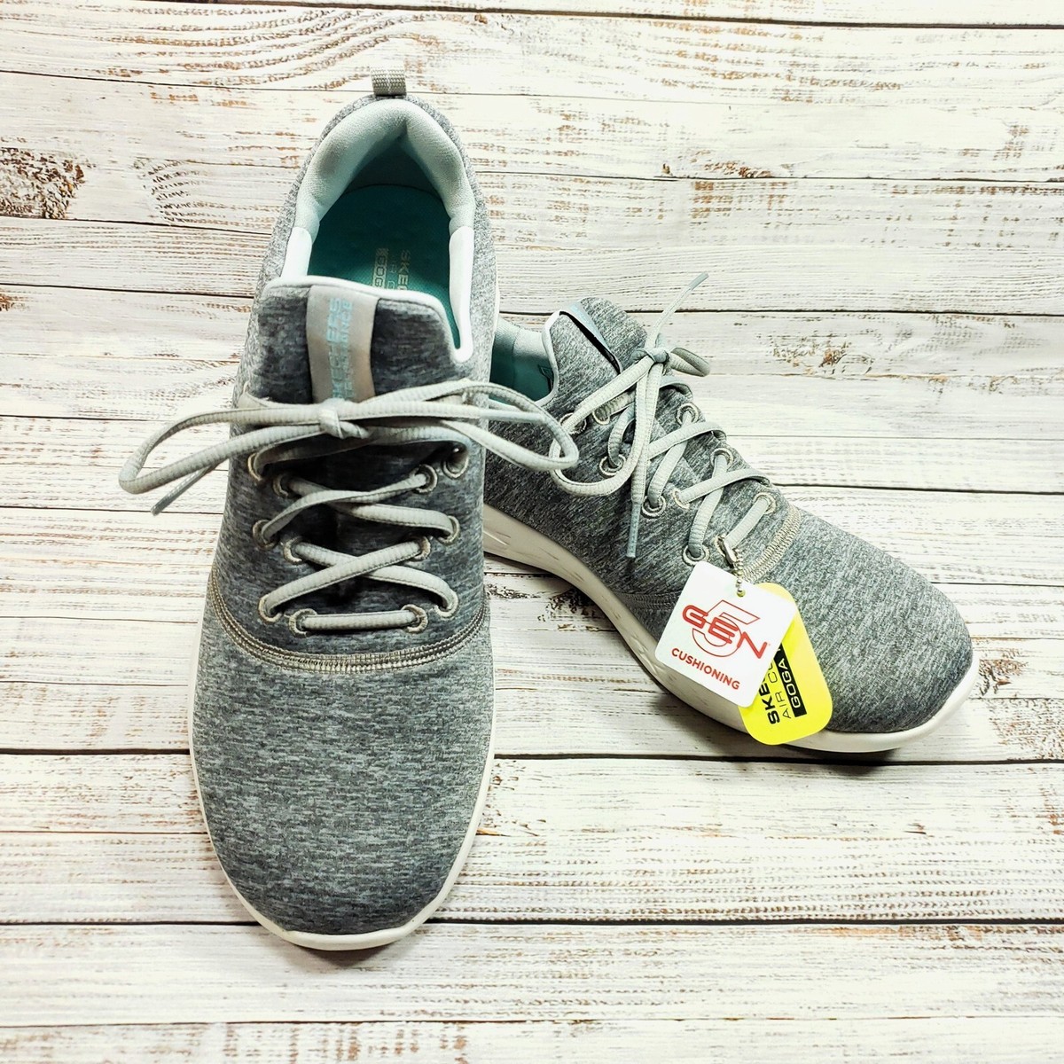 Women's Skechers GO RUN 600 GOGA Mat Gen Running Shoes Heather