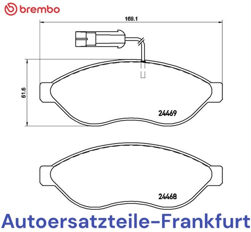 BREMBO Bremsscheiben + BELÄGE VORNE CITROEN JUMPER + FIAT DUCATO + PEUGEOT BOXER - Bild 9 von 9