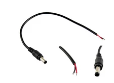 CCTV DC Power Tip Plug 5.5mm x 2.5mm Male Connector Socket With Cord Cable 30cm