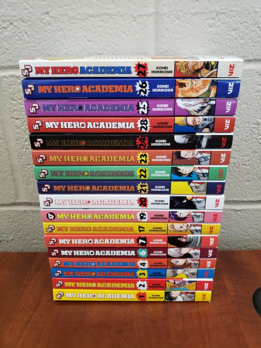 My Hero Academia Manga Lot 17 Vol. Anime1-4,6,7,17,19, 20-28 by