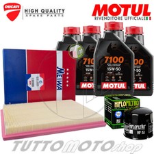Tagliando DUCATI Monster 695 2007 2008 / Kit Olio Motul 7100 15W50 4T + Filtri