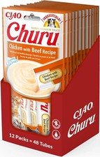 Ciao Churu Sticks by INABA Cat Treat - smak kurczaka i wołowiny