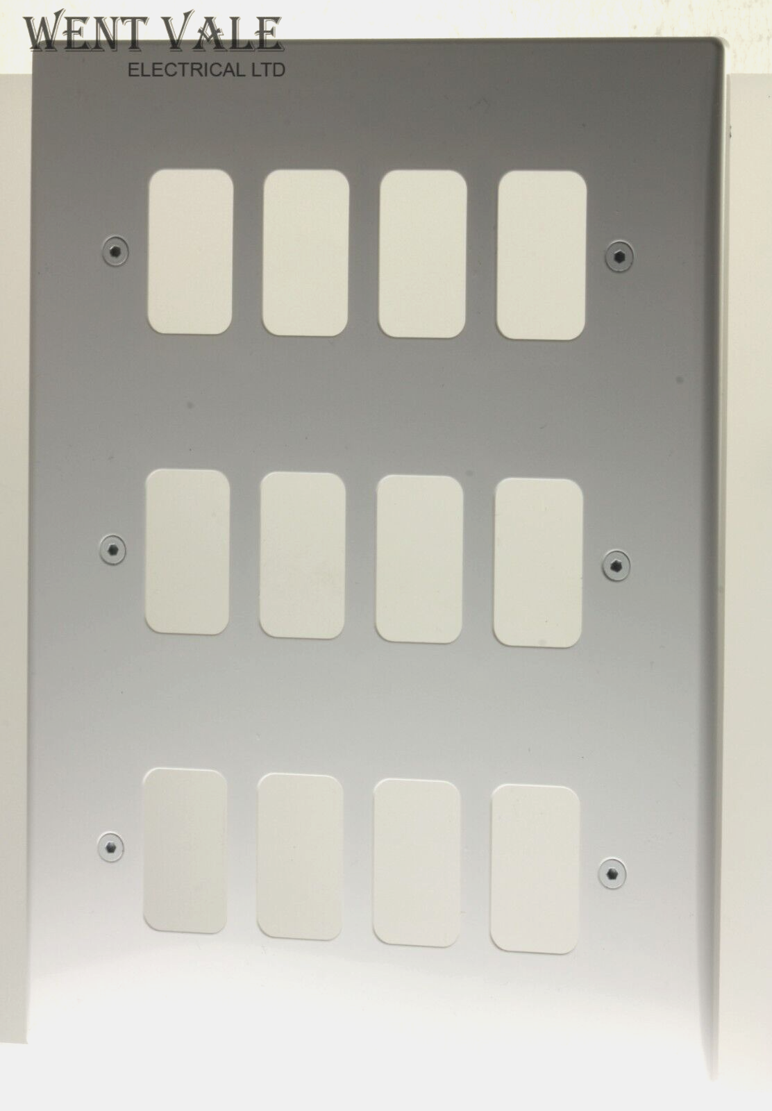 GET Ultimate Grid - GUG12G - Twelve Module Grid Switch Front Plate + Frames New