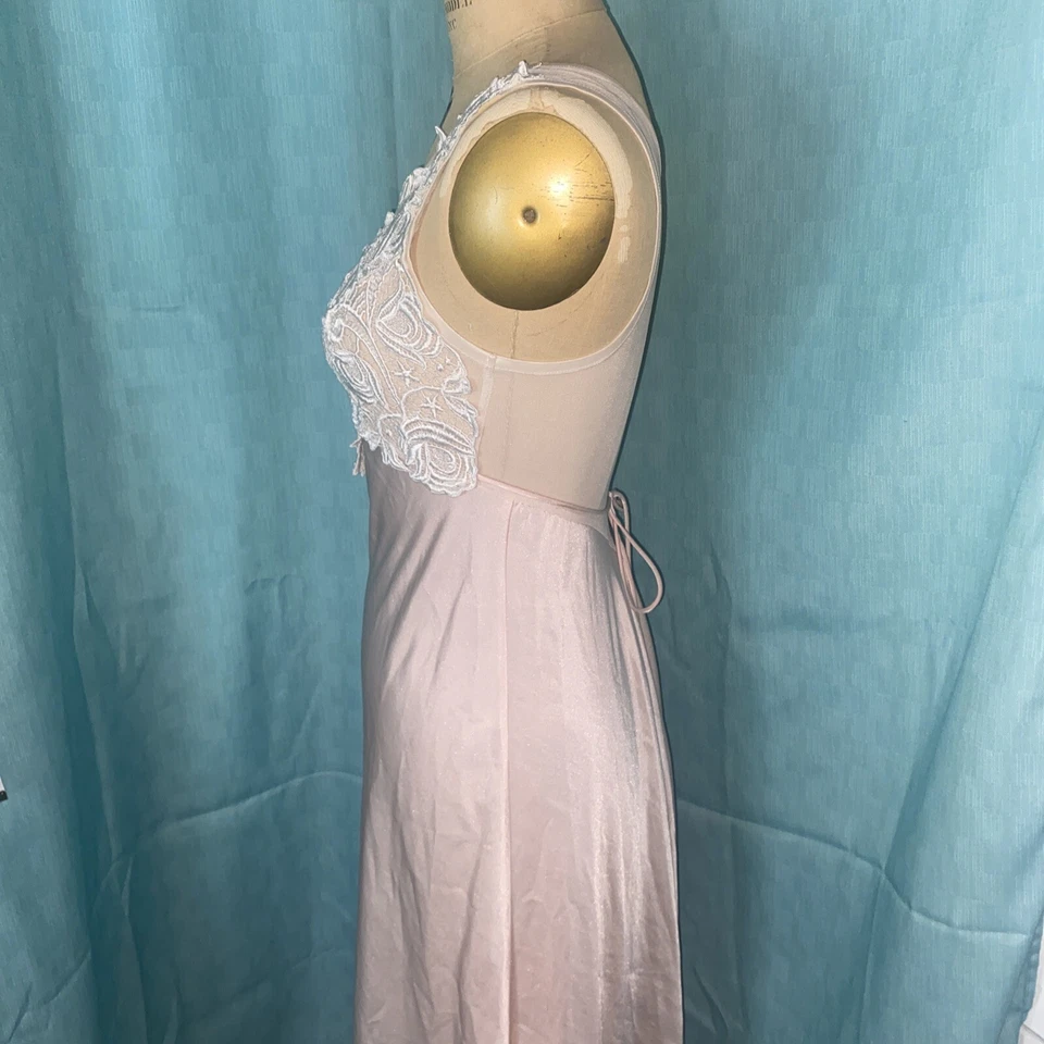 Vestido De Colección F Cera Hilrsoz Saks Fifth Avenue Satén y Encaje Pequeño Hecho en EE. UU. Foto 4 de 4