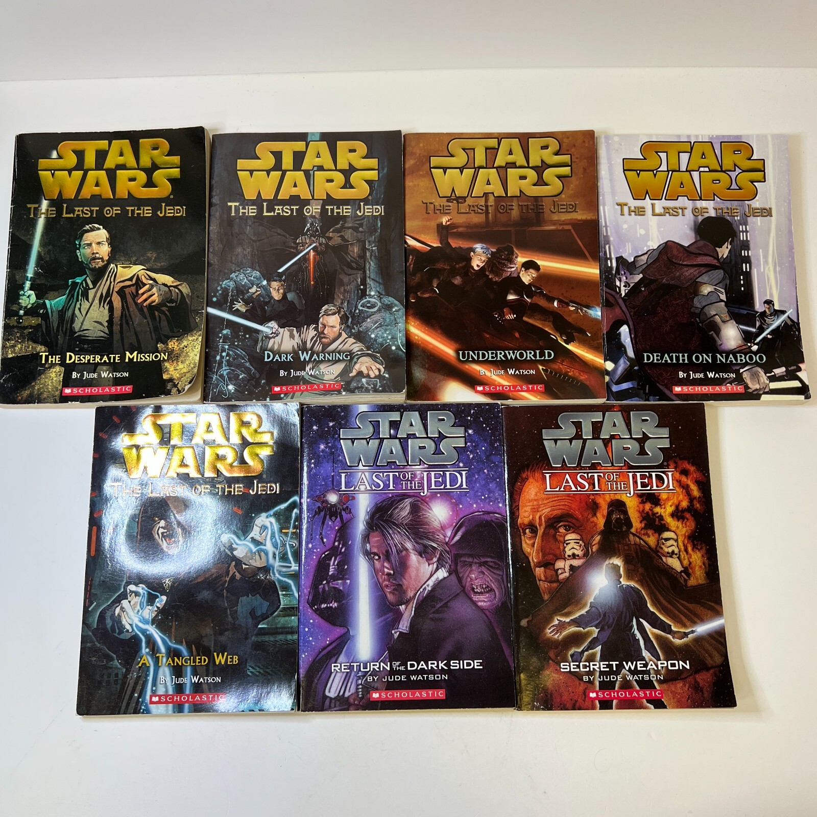 Lot 7 Star Wars Last of the Jedi Series 1-7 Jude Watson Scholastic
