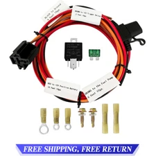 One Electric Fuel Pump Relay Kit Fuel Pump Wiring Harness Kit Universal 4 Pin
