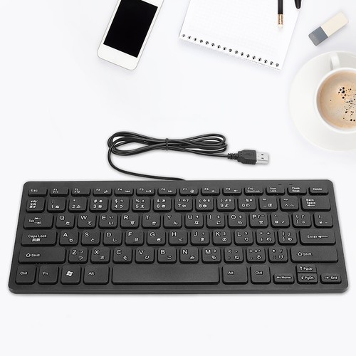 New Wired Mini Japanese Keyboard USB Interface Desktop Mute Ultra Thin 78 Key Co - Picture 19 of 22