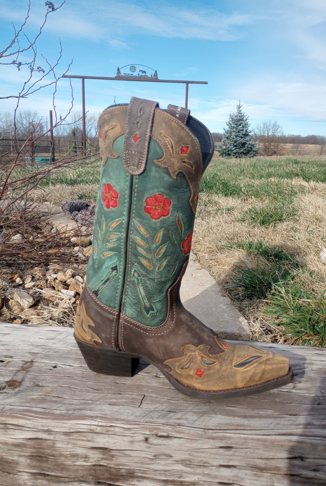 Laredo Miss Kate Snip Toe Cowboy Womens Brown Dress Boots 52138 eBay